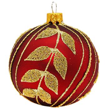 Куля ялинкова з декором червоний 8см в асортименті - купити, ціни на Auchan - фото 4