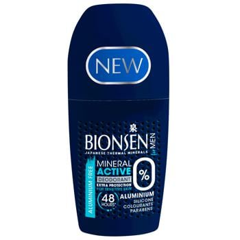 Bionsen Men Deodorant Minerals Roller 50ml