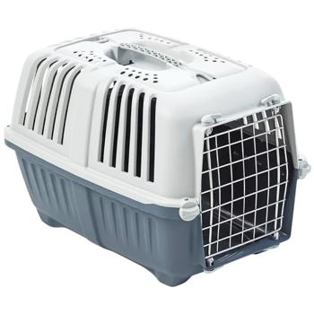 MPS Pratiko 1 Metal Carrying Container for Dogs and Cats Up to 10kg 48x31.5x33cm Light Blue - buy, prices for MasterZoo - photo 1