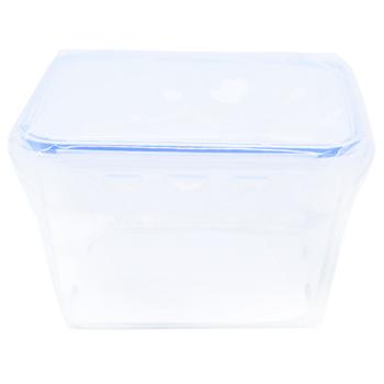 Ємність для зберігання продуктів квадратна пластик з застібками 850мл - купити, ціни на КОСМОС - фото 2