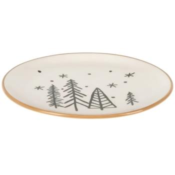 Koopman Christmas Trees Ceramic Plate 20cm - buy, prices for - photo 1