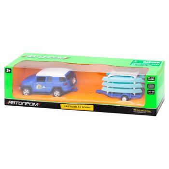 Avtoprom Toyota FJ Car Toy with Trailer 43007TR