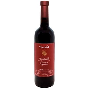Вино Bussola Valpolicella Classico Superiore TB красное сухое 15,5% 0,75л - купить, цены на WINETIME - фото 1
