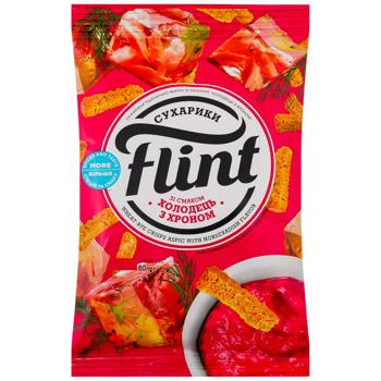 Сухарики Flint пшенично-житні зі смаком холодцю з хріном 60г - купити, ціни на Епіцентр FOOD - фото 2