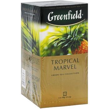Чай зелений Greenfield Tropical Marvel 2г*25шт - купити, ціни на КОСМОС - фото 3