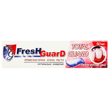 Зубная паста Fresh Guard Total Guard с мятным вкусом 50мл - купить, цены на Восторг - фото 2