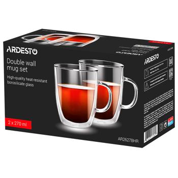 Mug Ardesto glass 2pcs 270ml China - buy, prices for Vostorg - photo 1