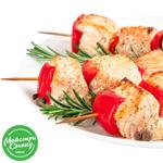 With Pepper Salmon Mini-Kebab