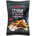 Auchan Rye Wheat Rusks with Garlic Flavor 70g