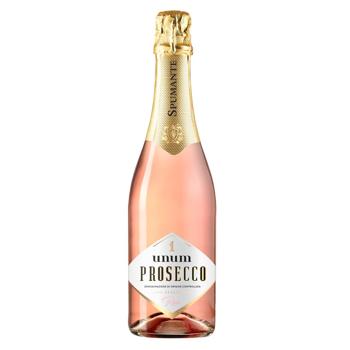 Вино ігристе Unum Prosecco рожеве брют 11,5% 0,75л