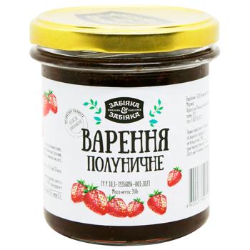 Варення Забіяка полуничне 350г - купити, ціни на WINETIME - фото 1