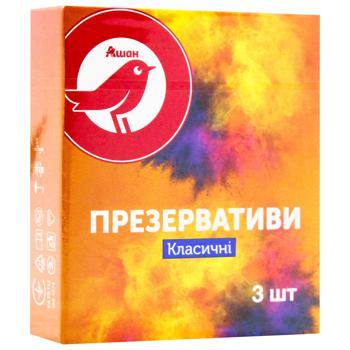 Презервативы Auchan классические 3шт - купить, цены на Auchan - фото 2