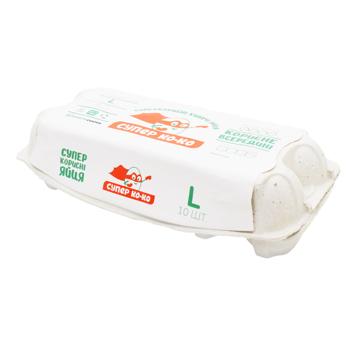 Super Co-Co Chicken Eggs L С0 10pcs - buy, prices for MegaMarket - photo 1