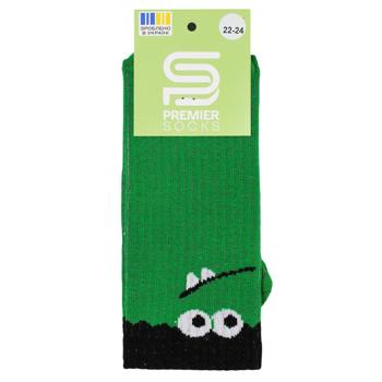 Носки подростковые Premier Socks Кроко с резинкой и сеткой по стопе высокие р.22-24 - купить, цены на NOVUS - фото 1
