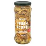 Гриби Novus Асорті мариновані 530г
