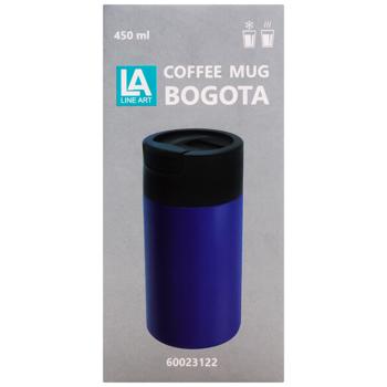 Термокружка Line Art Bogota 450мл чорний - купить, цены на ULTRAMARKET - фото 2