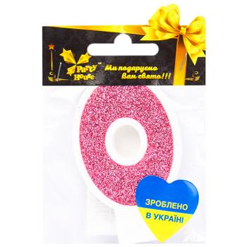 Party House Figure 0 Pink Candle - buy, prices for Supermarket "Kharkiv" - photo 1