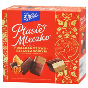 Цукерки E.Wedel Пташине молоко з апельсиново-шоколадним смаком 340г - купити, ціни на NOVUS - фото 1