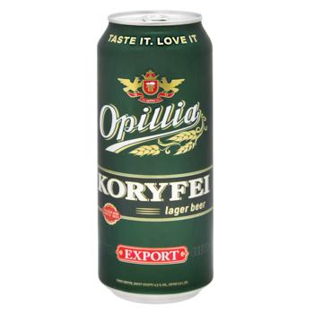 Пиво Opillia Export Koryfei светлое 4,2% 0,5л - купить, цены на Grono - фото 1