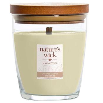 Woodwick Nature's Wick Cashmere Wool Scented Candle 284g - buy, prices for METRO - photo 1