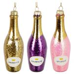 Украшение елочное Koopman бутылка для напитков