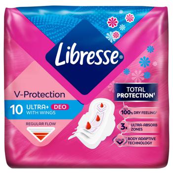 Прокладки гігієнічні Libresse Ultra Normal Soft Deo 10шт - купити, ціни на ULTRAMARKET - фото 2