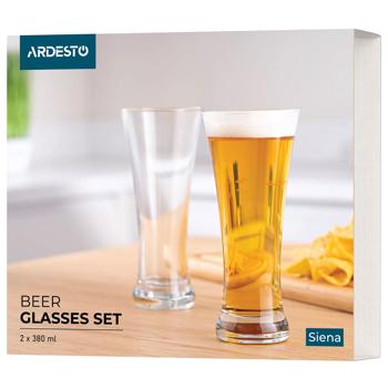 Ardesto Siena AR2638BS Beer Glass 380ml 2pcs - buy, prices for - photo 2