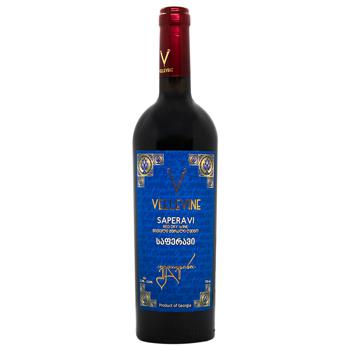 Wine saperavi Vellevine 11-13% 750ml glass bottle Georgia - buy, prices for MegaMarket - photo 1