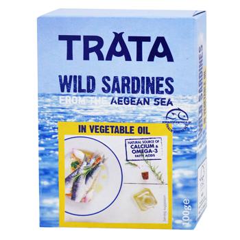 Trata Wild Catch In Vegetable Oil Sardines 100g - buy, prices for NOVUS - photo 1