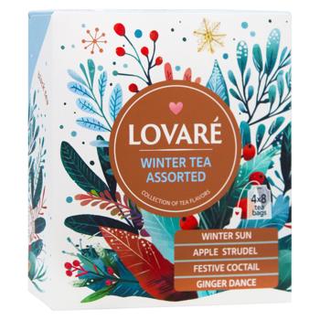 Набір чаю Lovare Winter Assorted 4 види 62,4г 32шт - купити, ціни на ЕКО Маркет - фото 3