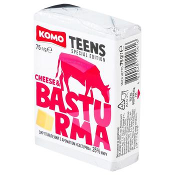 Komo Processed Cheese with Basturma Flavor 35% 75g