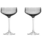 Набір келихів Ardesto Black Mars Alcor для шампанського сірі 2шт 330мл