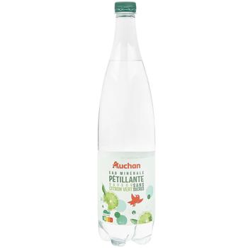 Auchan Lime Strongly Carbonated Mineral Water without Sugar 1l - buy, prices for - photo 1