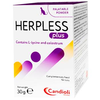 Порошок для кошек Candioli Herpless Plus для лечения вирусов герпеса 30г