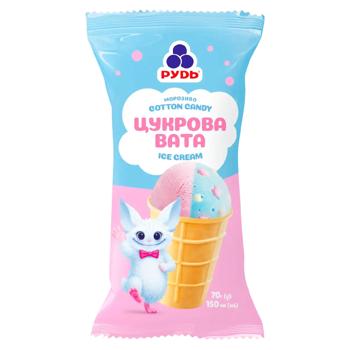 Rud Cotton Candy Ice Cream 70g - buy, prices for COSMOS - photo 1