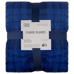 Плед Ardesto Flannel клітинка синій 160*200см