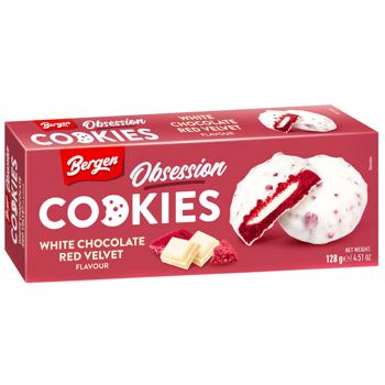 Печенье Bergen Obsession White Chocolate Red Velvet 128г - купить, цены на - фото 2