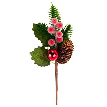Гілка декоративна Koopman з ягодами в асортименті 22см - купити, ціни на - фото 8