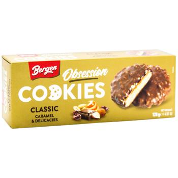 Печенье Bergen Obsession с карамелью, фундуком и злаковыми шариками 128г - купить, цены на - фото 2