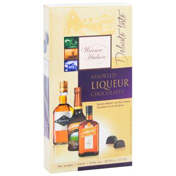 Цукерки Warner Hudson Piasten Assorted Liqueur шоколадні з алкоголем 150г - купити, ціни на WINETIME - фото 4