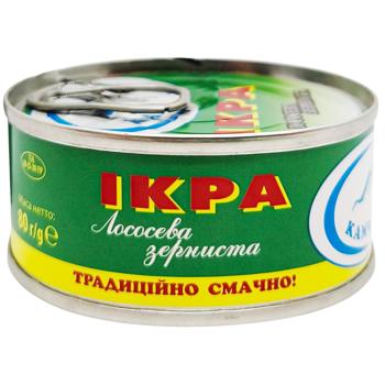 Икра лососевая Камчадал зернистая 80г - купить, цены на КОСМОС - фото 1