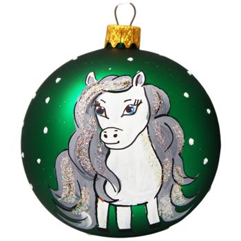 Шар елочный Символ года 8см в ассортименте - купить, цены на - фото 5