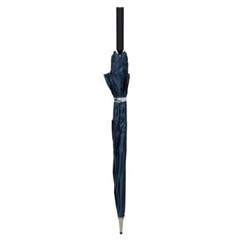 Krago Cane Umbrella with Plastic Handle Silver Blue