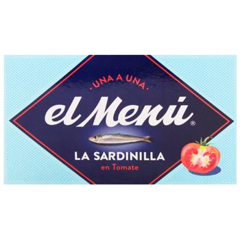 Сардины El Menu Средиземноморские в томате 90г - купить, цены на - фото 2