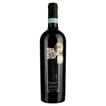 Вино Ulisse Amaranta Montepulciano красное полусухое 14% 0,75л - купить, цены на МегаМаркет - фото 1