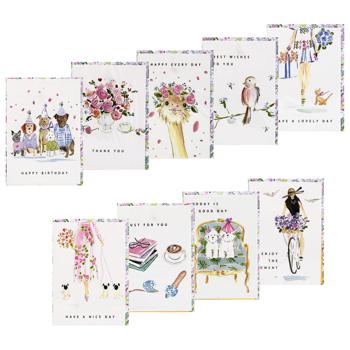 Spring Greeting Card with Envelope in Assortment 13.5x9.5cm