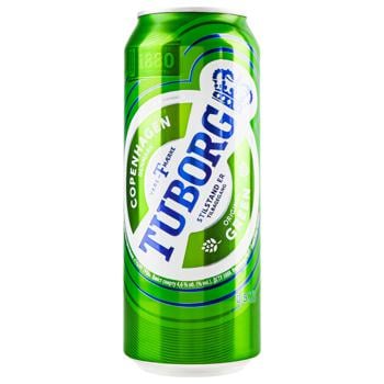 Пиво Tuborg Green світле 4,6% 0,5л