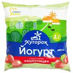 Йогурт Хуторок Полуниця 1,5% 400г