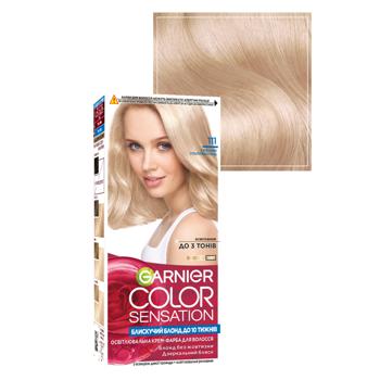 Garnier Color Sensation 111 Silver Ultra Blonde Hair Dye - buy, prices for MegaMarket - photo 2