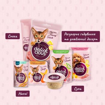 Delickcious Strips Wet Food with Duck and Pumpkin for Cats 85g - buy, prices for - photo 5
